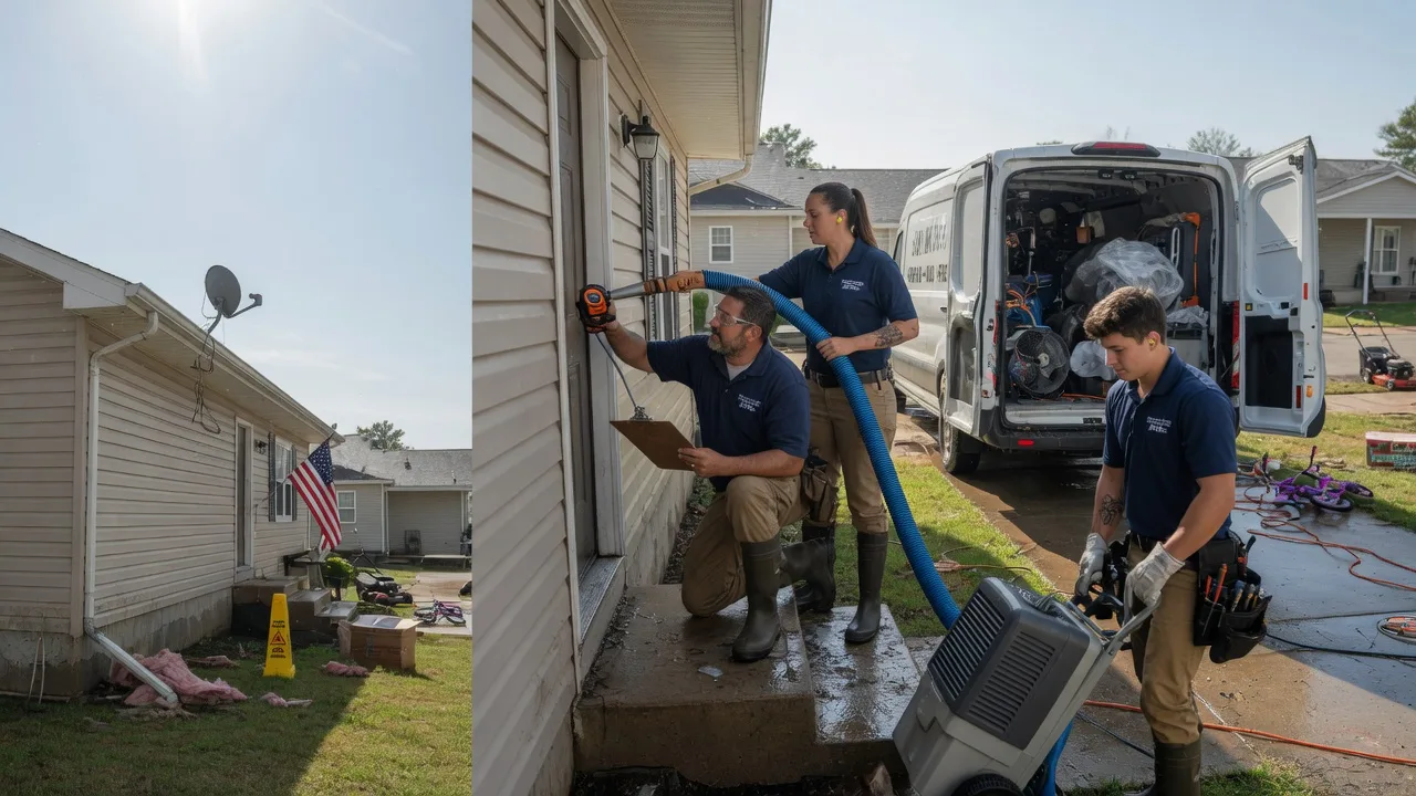 Ceiling Water Damage Restoration in Manchester, IL near me